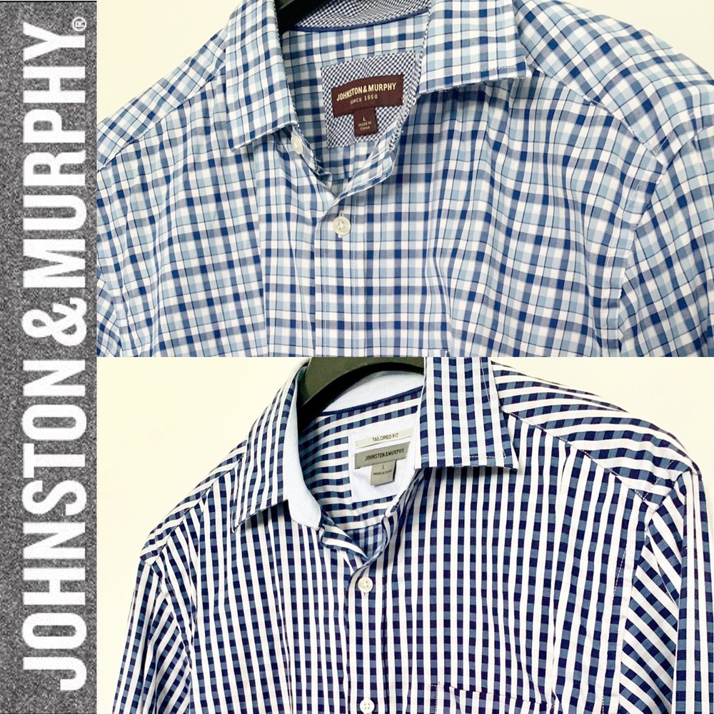 Johnston & Murphy - 2 Men’s Shirts - Size L